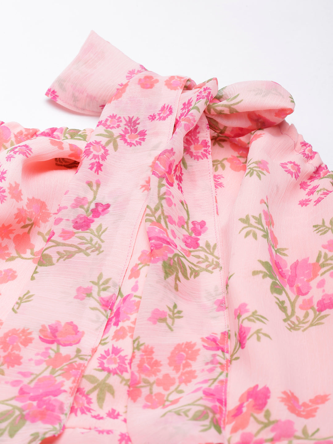 Dress – Pink Floral Halter Neck | Souchii