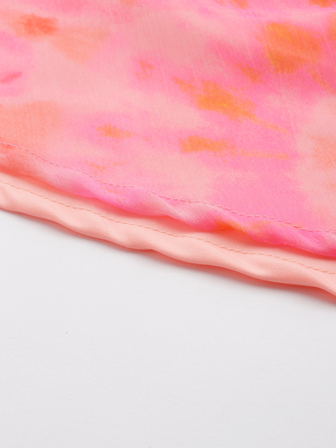 Ethnic Dress – Bright Pink Abstract Print Princess Line A-line | Souchii
