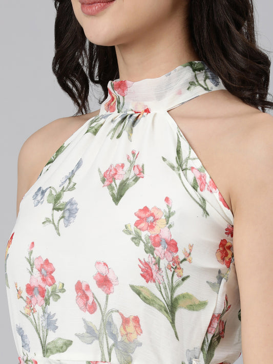 Dress – White Halter | Souchii