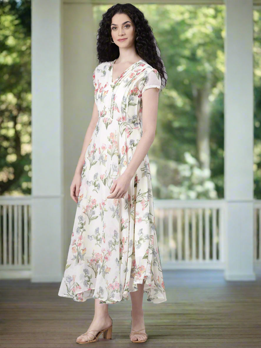 Dress – Soft Bloom High-Low Floral | Souchii