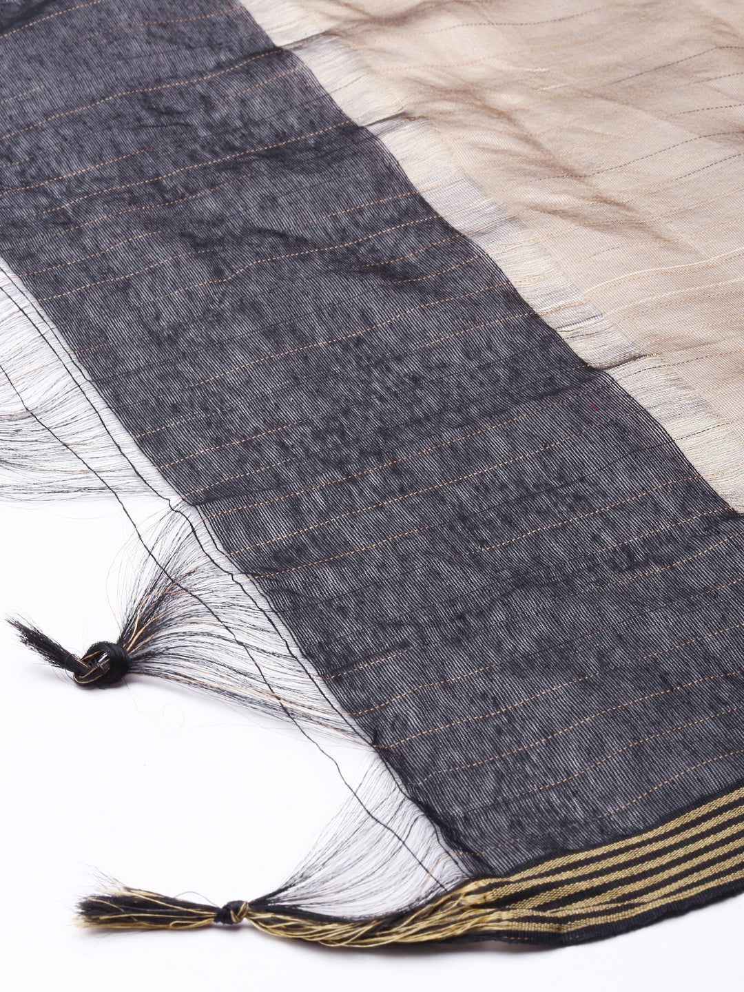 Navy Blue Silk Blend Dupatta | Souchii