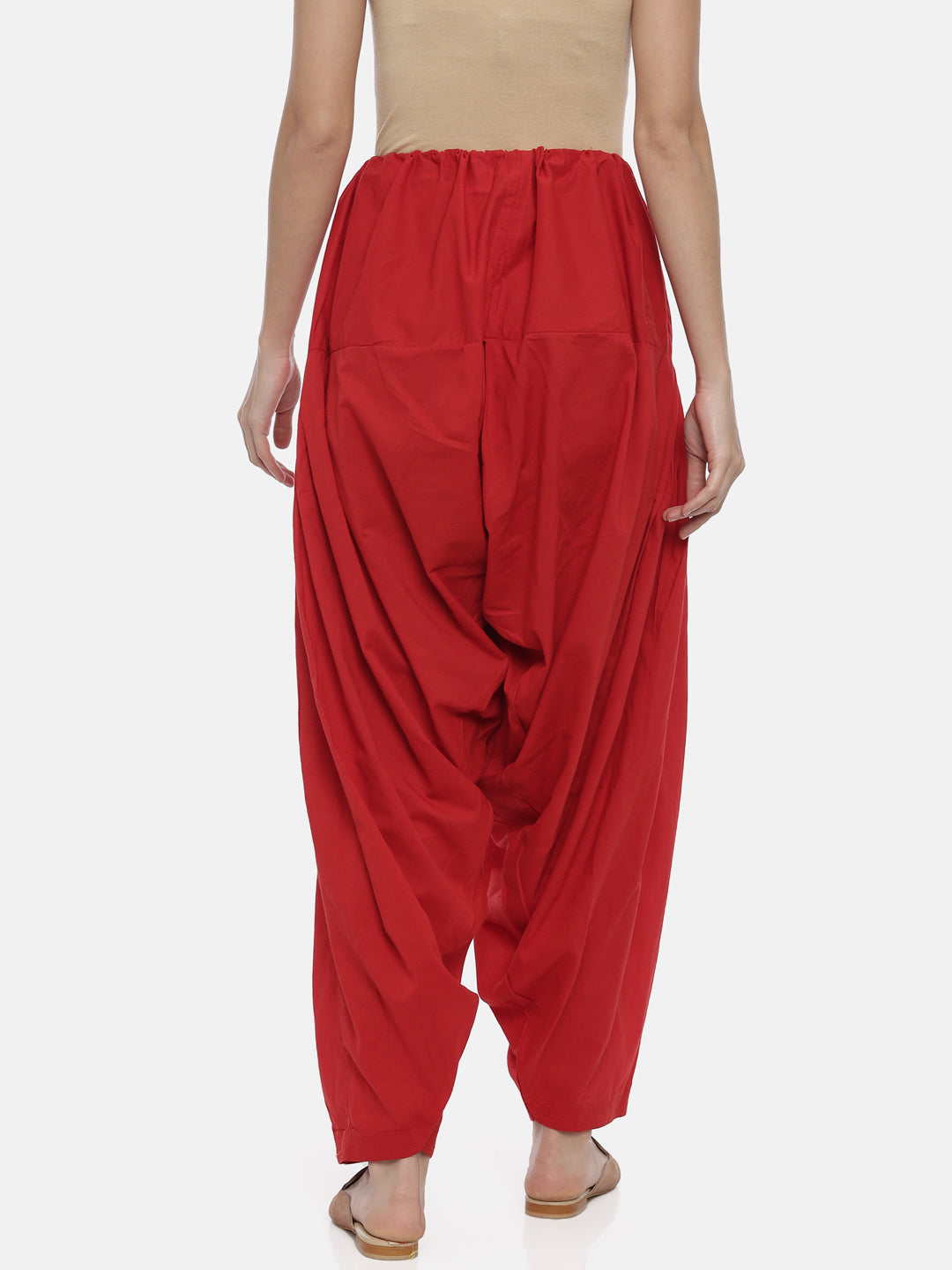 Red Cotton Patiala Pants | Souchii