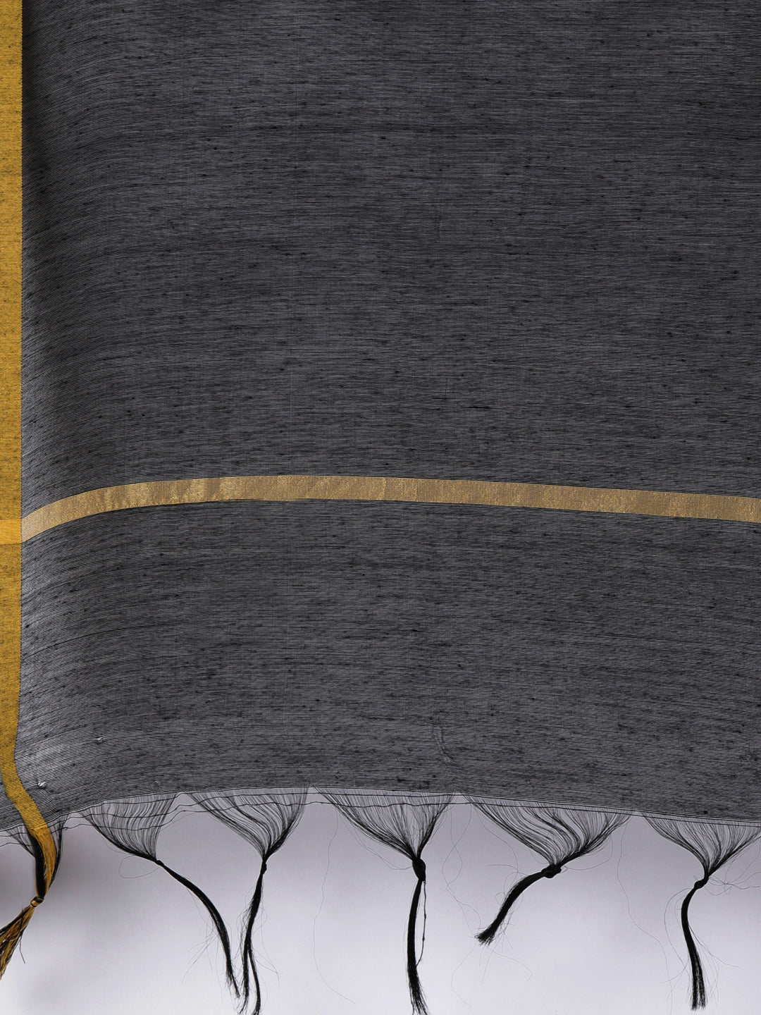 Black Raw Silk Duppatta | Souchii