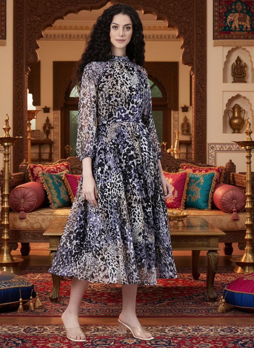 Elegance in Print - Souchii Maxi Dress