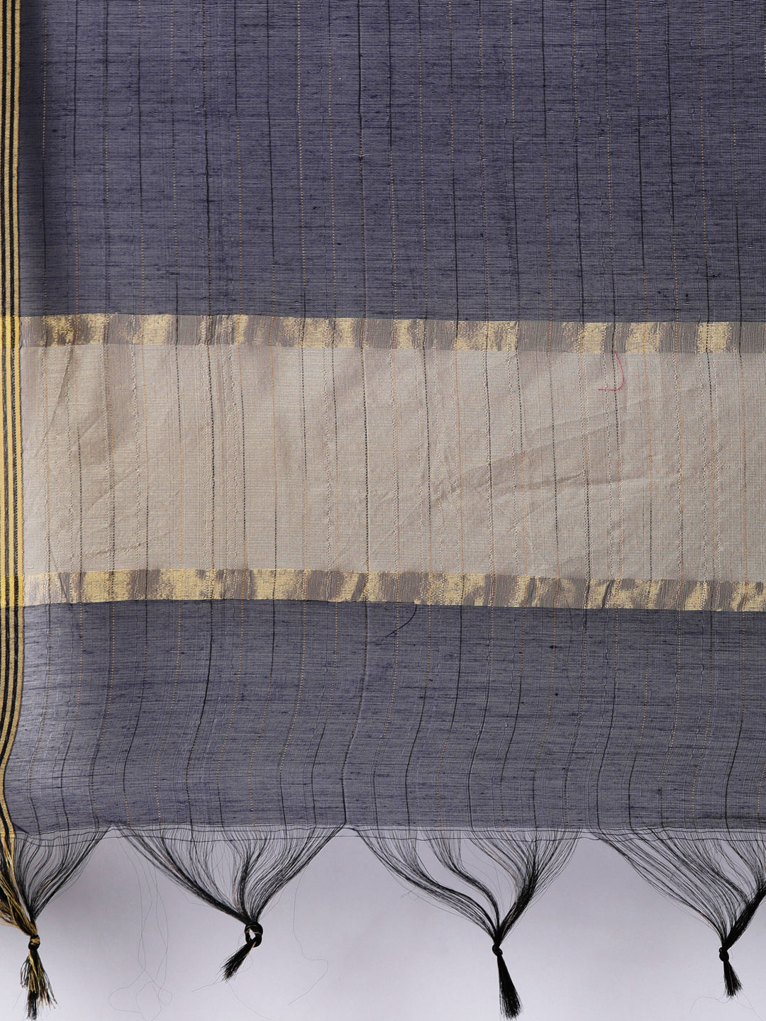 Navy Blue Silk Blend Dupatta | Souchii