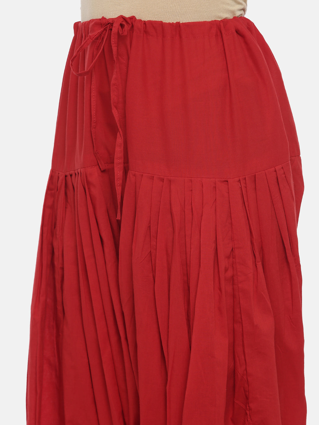 Red Cotton Patiala Pants | Souchii