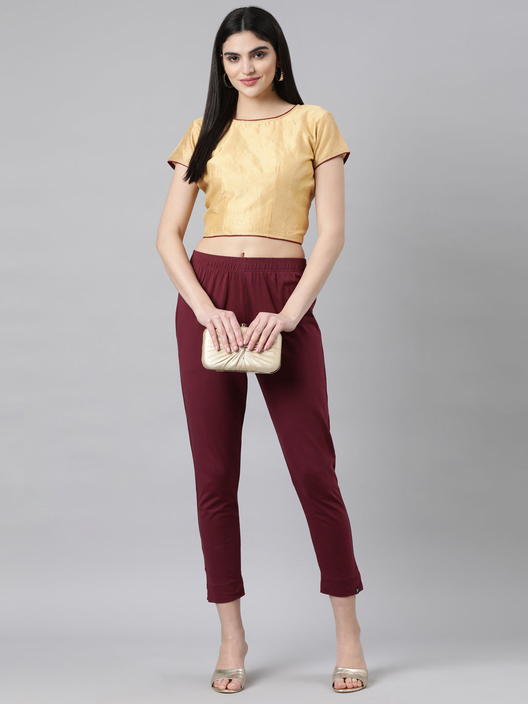Beige Dupion Silk Knot Blouse | Souchii