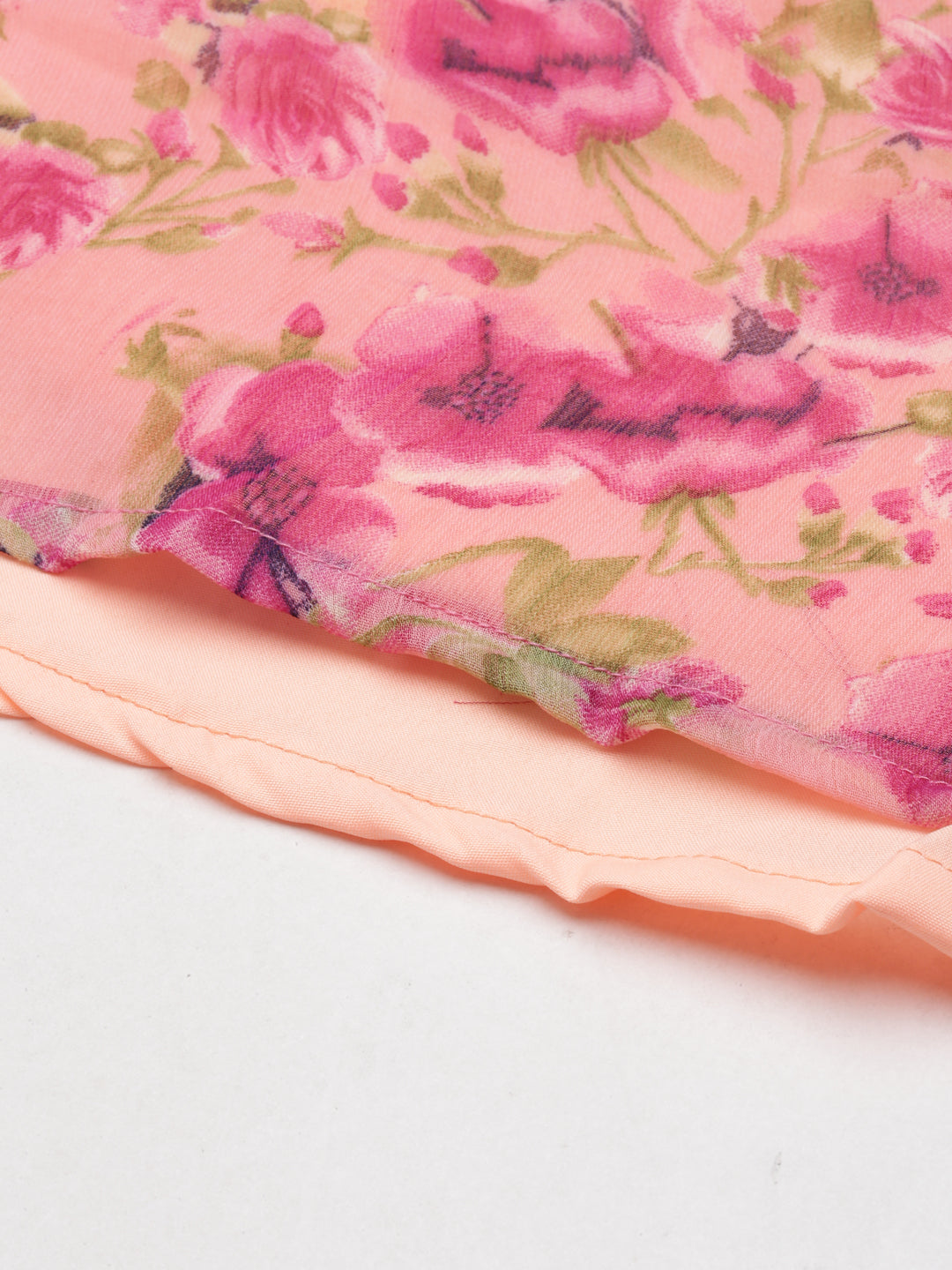 Floral Printed V-Neck Belted Fit & Flare Midi Dress | Souchii