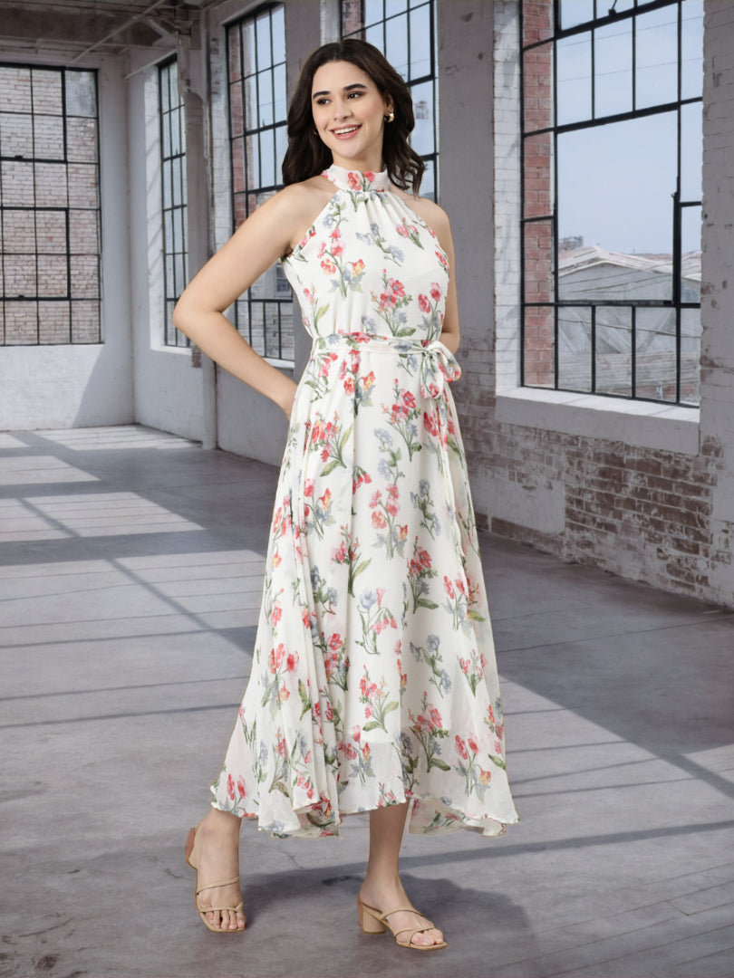 Dress – White Halter | Souchii
