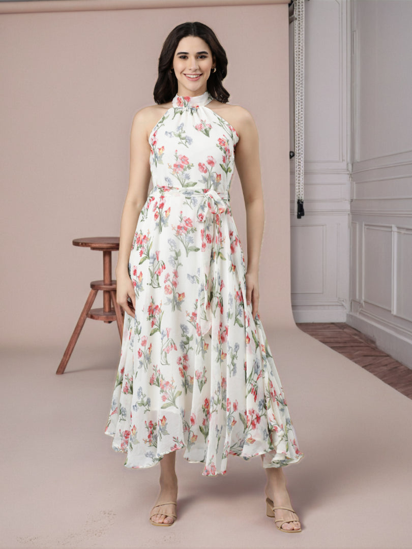 Dress – White Halter | Souchii